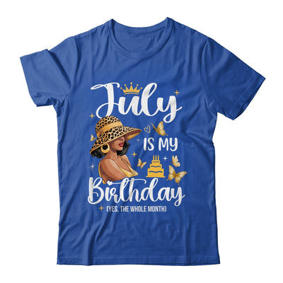 July Is My Birthday African American Woman Birthday Queen Shirt & Tank Top | teecentury