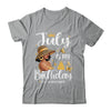 July Is My Birthday African American Woman Birthday Queen Shirt & Tank Top | teecentury