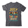 July Is My Birthday Retro Sunglasses Funny Birthday Shirt & Hoodie | teecentury