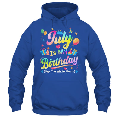 July Is My Birthday Yes The Whole Month Bday Tie Dye Shirt & Tank Top | teecentury