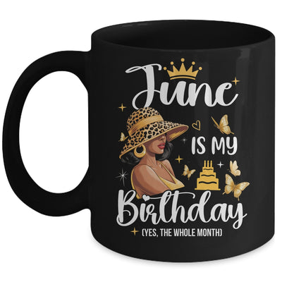 June Is My Birthday African American Woman Birthday Queen Mug | teecentury