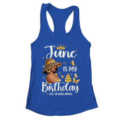 June Is My Birthday African American Woman Birthday Queen Shirt & Tank Top | teecentury