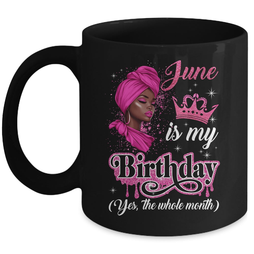 June Is My Birthday African Black Women Birthday Queen Mug | teecentury