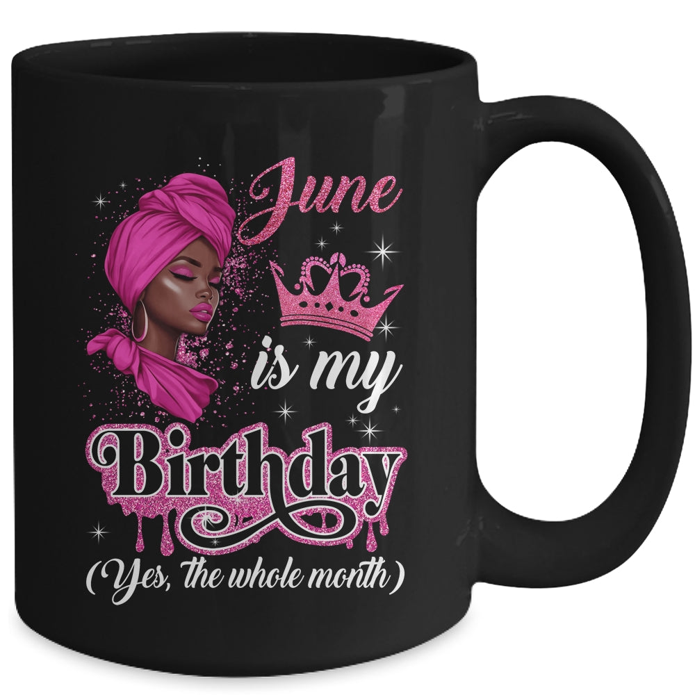 June Is My Birthday African Black Women Birthday Queen Mug | teecentury