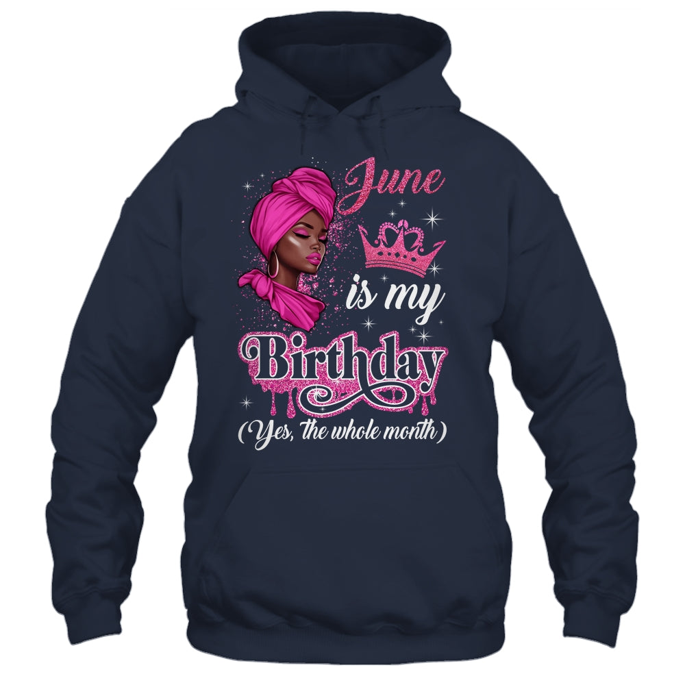 June Is My Birthday African Black Women Birthday Queen Shirt & Tank Top | teecentury