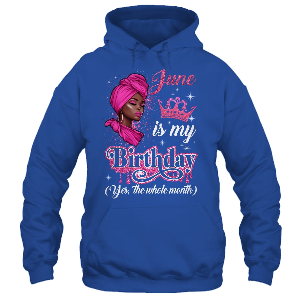 June Is My Birthday African Black Women Birthday Queen Shirt & Tank Top | teecentury