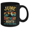 June Is My Birthday Retro Sunglasses Funny Birthday Mug | teecentury