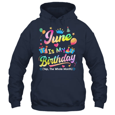 June Is My Birthday Yes The Whole Month Bday Tie Dye Shirt & Tank Top | teecentury