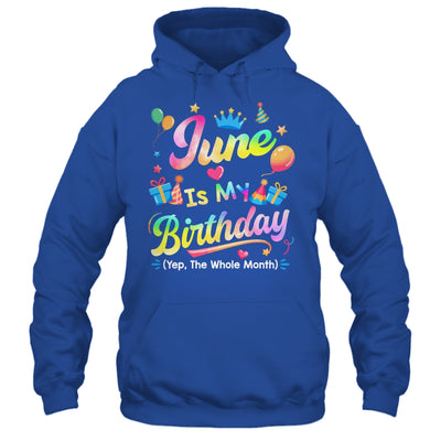 June Is My Birthday Yes The Whole Month Bday Tie Dye Shirt & Tank Top | teecentury