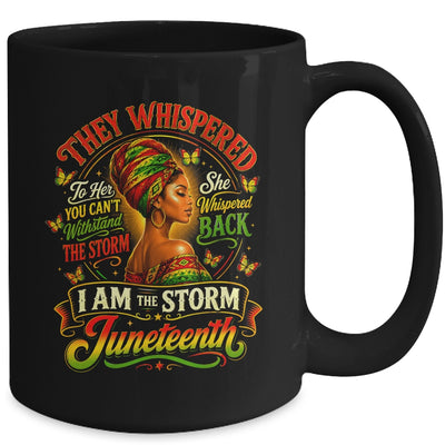 Juneteenth 1865 I'm The Storm Black Women African American Mug | teecentury