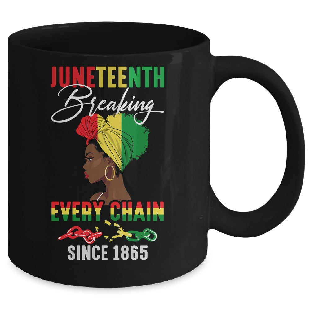 Juneteenth Breaking Every Chain Since 1865 For Women Men Mug | teecentury