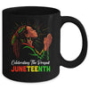Juneteenth Celebrating The Present Black African Women Mug | teecentury
