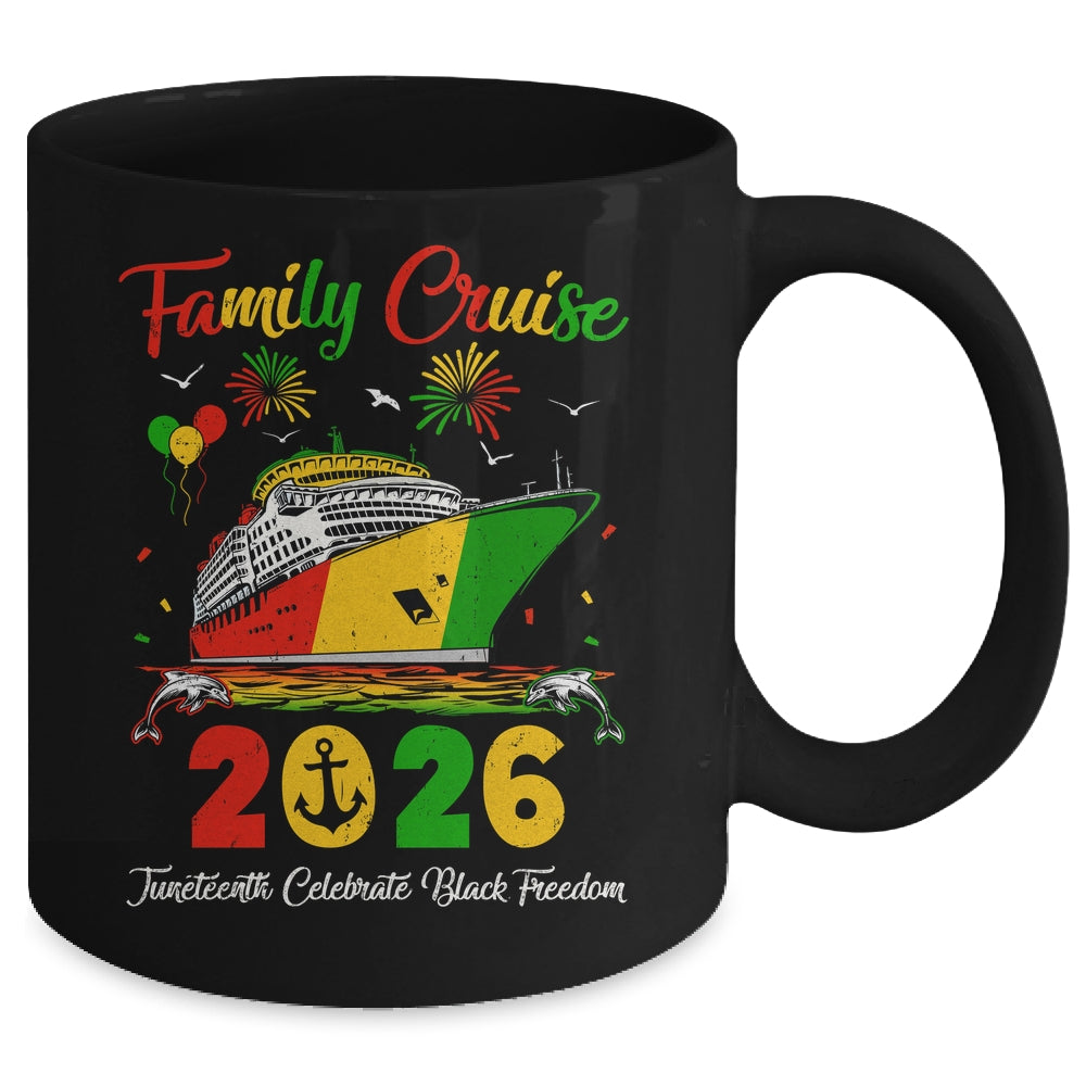 Juneteenth Family Cruise Vacation Trip 2026 Family Matching Mug | teecentury