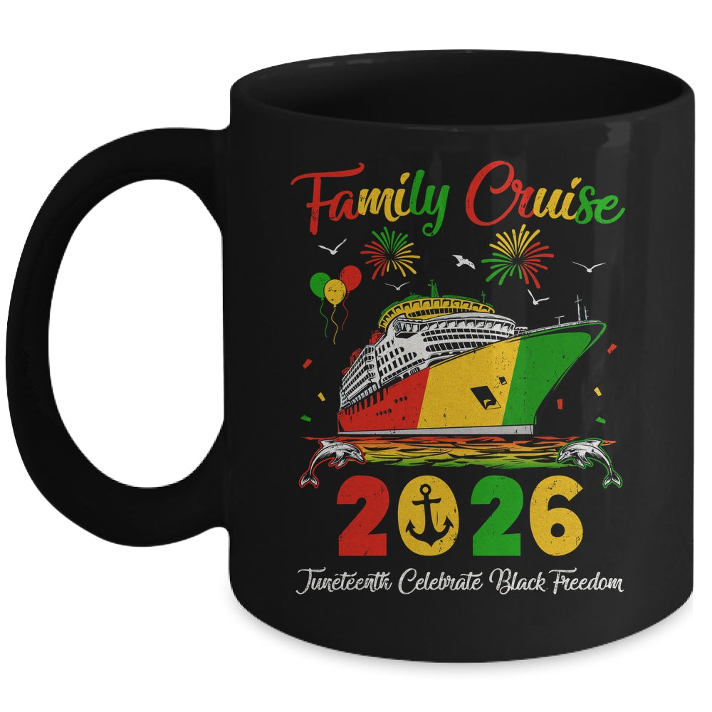 Juneteenth Family Cruise Vacation Trip 2026 Family Matching Mug | teecentury