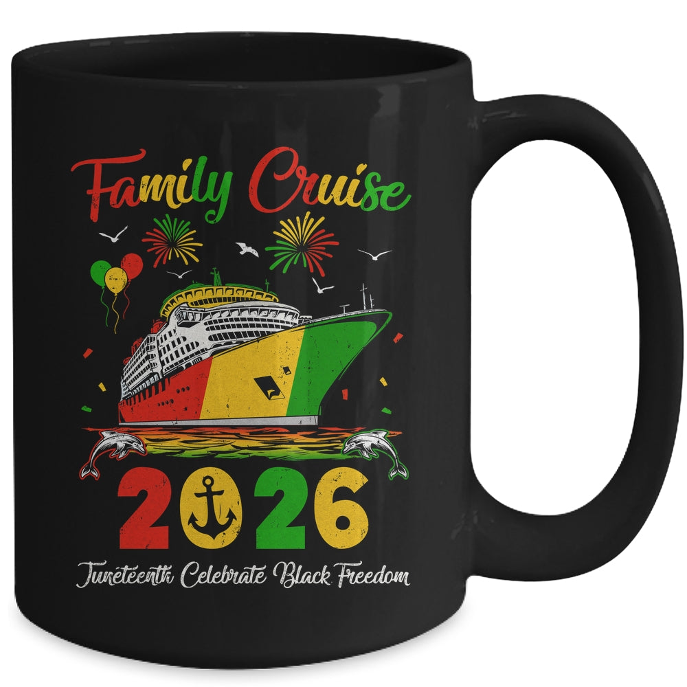 Juneteenth Family Cruise Vacation Trip 2026 Family Matching Mug | teecentury