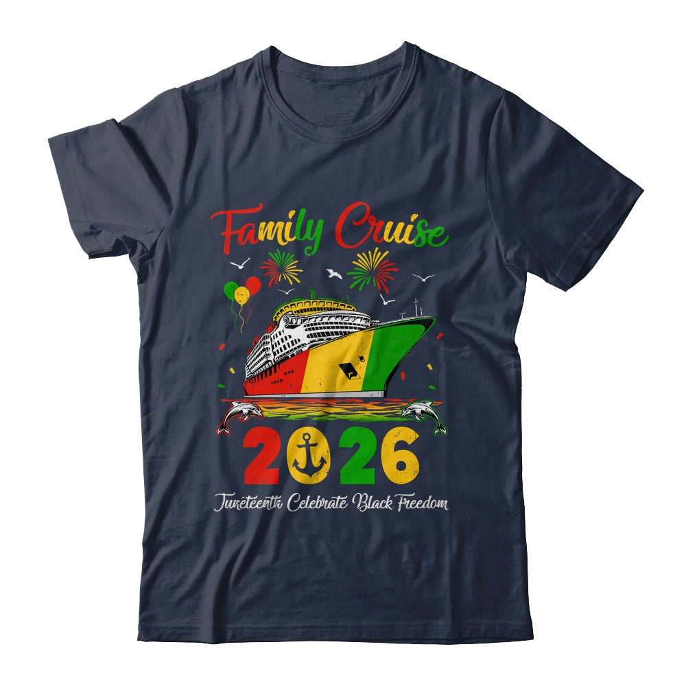 Juneteenth Family Cruise Vacation Trip 2026 Family Matching Shirt & Hoodie | teecentury