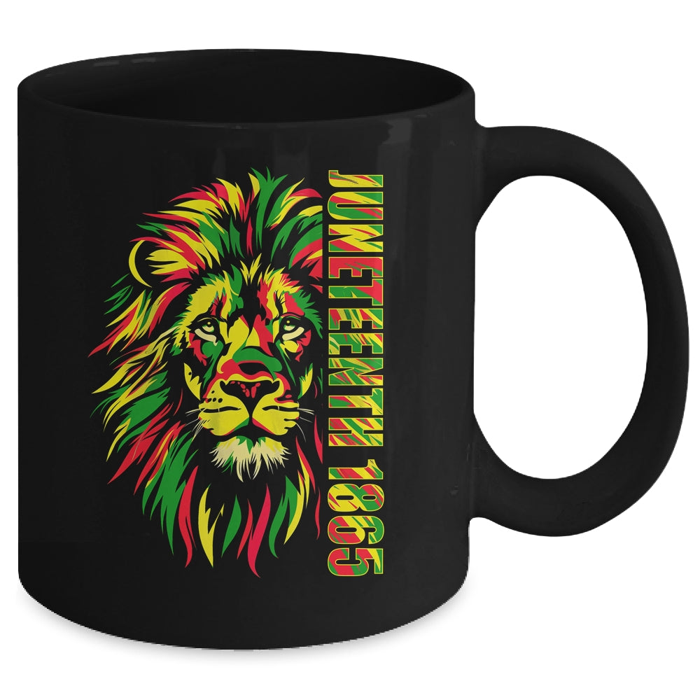 Juneteenth Men Women African American Black Lion 1865 King Mug | teecentury