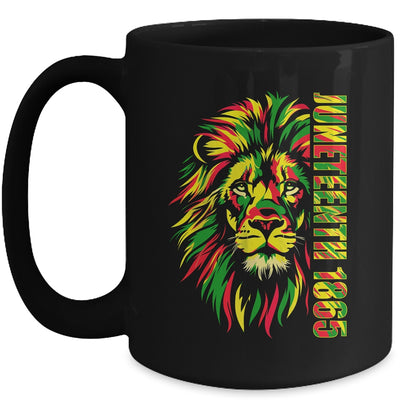 Juneteenth Men Women African American Black Lion 1865 King Mug | teecentury