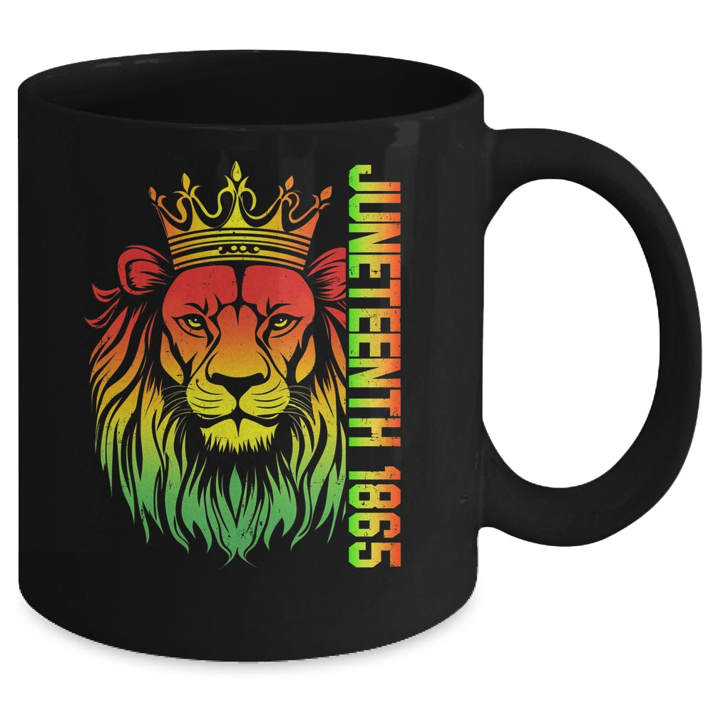 Juneteenth Men Women Celebrate African American Lion 1865 Mug | teecentury