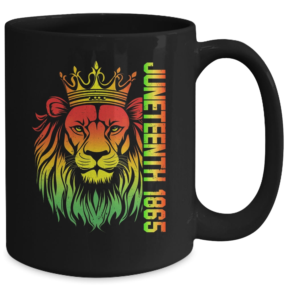 Juneteenth Men Women Celebrate African American Lion 1865 Mug | teecentury
