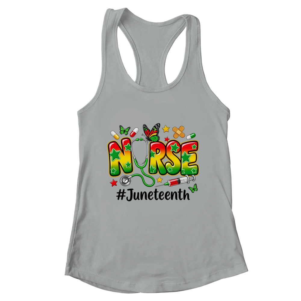 Juneteenth Nurse Life Black Nurse Women Black History Month Shirt & Tank Top | teecentury