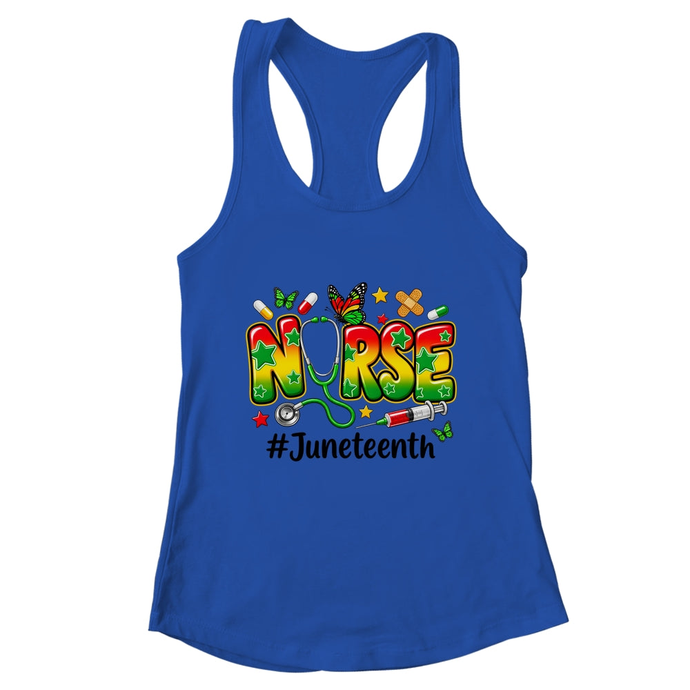 Juneteenth Nurse Life Black Nurse Women Black History Month Shirt & Tank Top | teecentury