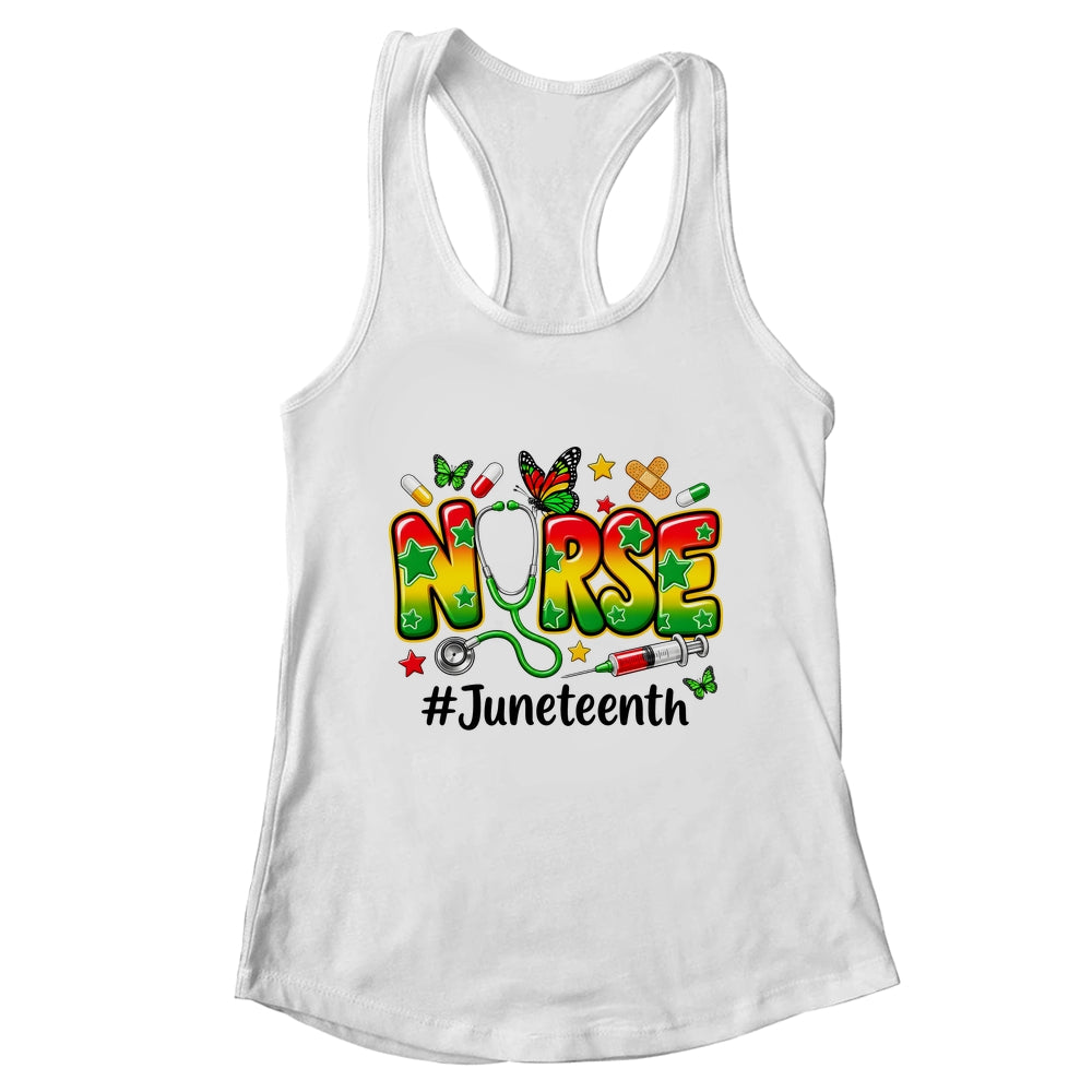 Juneteenth Nurse Life Black Nurse Women Black History Month Shirt & Tank Top | teecentury
