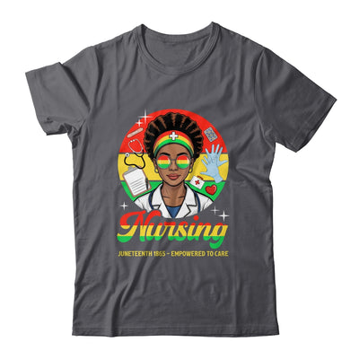 Juneteenth Nurse Pride Afro American Healthcare Worker Shirt & Tank Top | teecentury