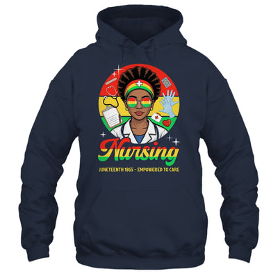 Juneteenth Nurse Pride Afro American Healthcare Worker Shirt & Tank Top | teecentury