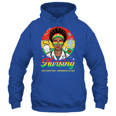 Juneteenth Nurse Pride Afro American Healthcare Worker Shirt & Tank Top | teecentury