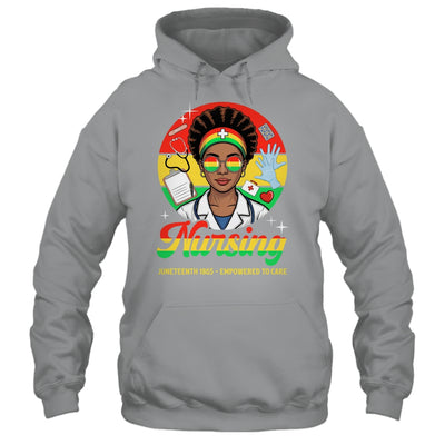 Juneteenth Nurse Pride Afro American Healthcare Worker Shirt & Tank Top | teecentury