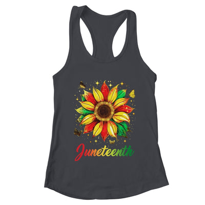 Juneteenth Sunflower Black African American Women Men Girls Shirt & Tank Top | teecentury