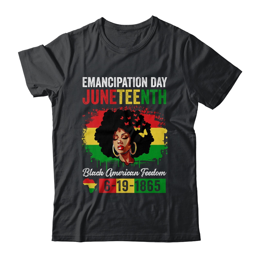Juneteenth Women Black African Black American Feedom 1865 Shirt & Tank Top | teecentury