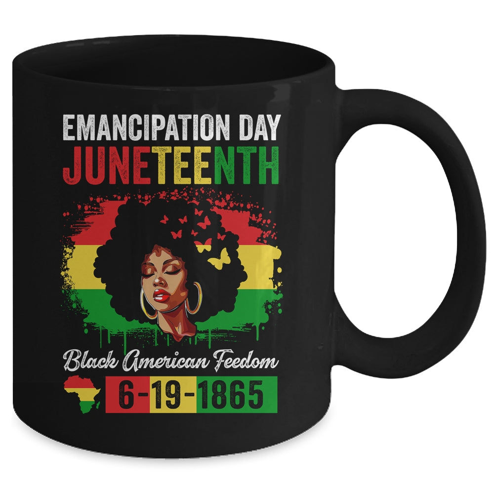 Juneteenth Women Black African Black American Feedom 1865 Mug | teecentury
