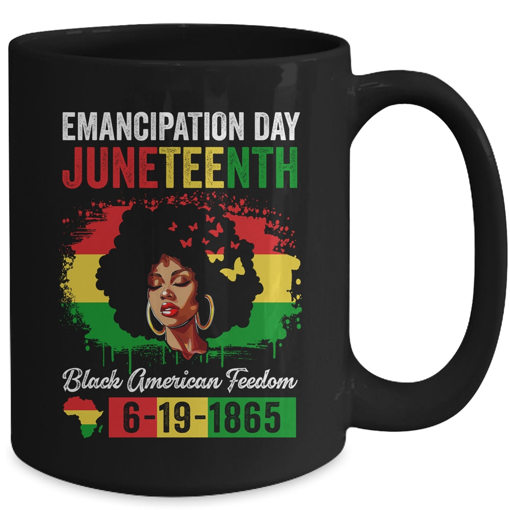 Juneteenth Women Black African Black American Feedom 1865 Mug | teecentury