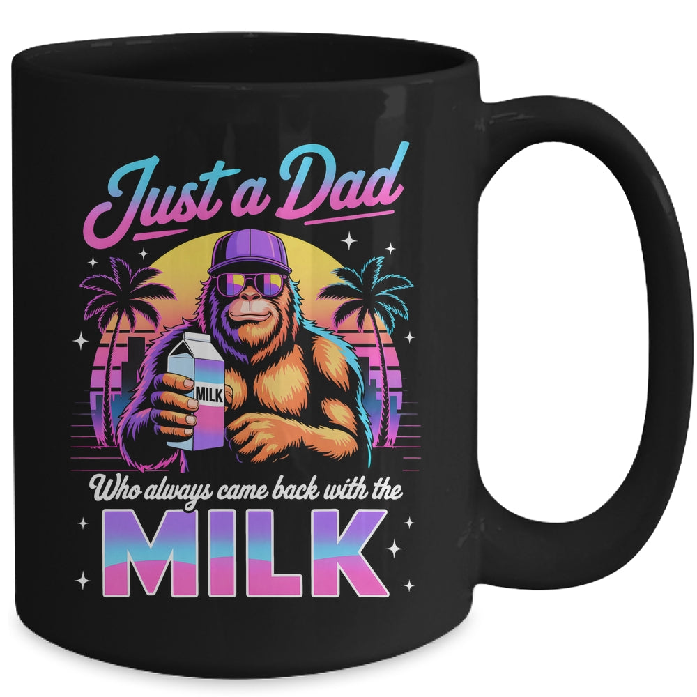 Just A Dad Who Always Came Back With The Milk Sasquatch Papa Mug | teecentury