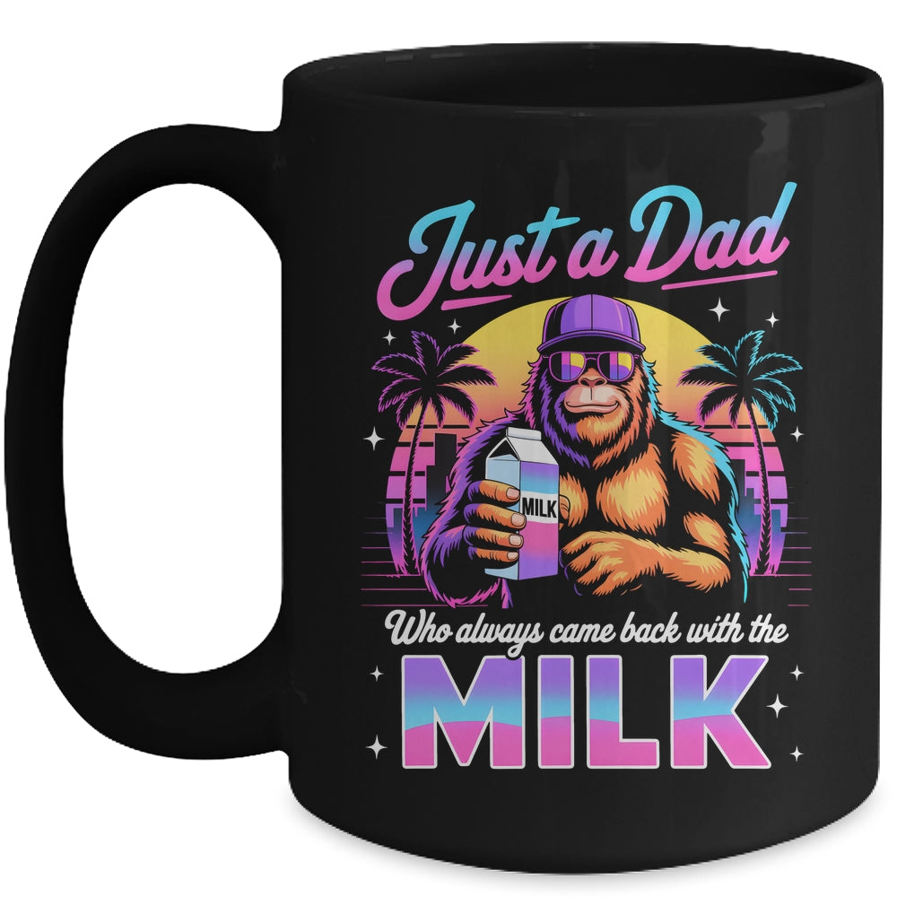 Just A Dad Who Always Came Back With The Milk Sasquatch Papa Mug | teecentury