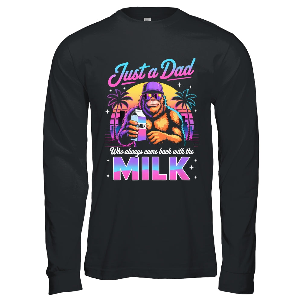 Just A Dad Who Always Came Back With The Milk Sasquatch Papa Shirt & Hoodie | teecentury