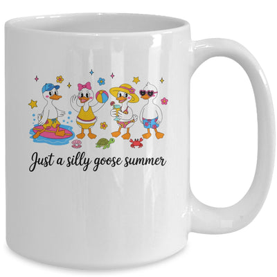 Just A Silly Goose Summer Girls Beach Vibes Cute Funny Goose Mug | teecentury