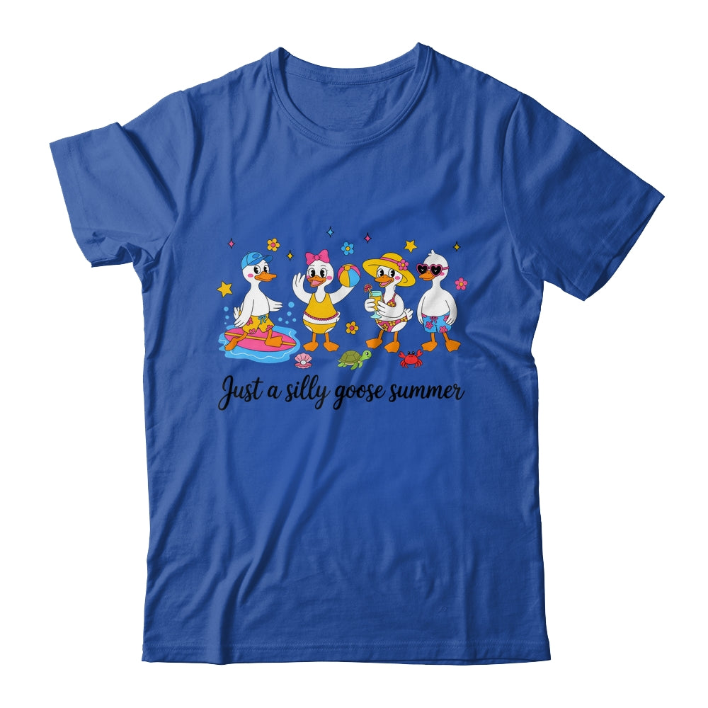 Just A Silly Goose Summer Girls Beach Vibes Cute Funny Goose Shirt & Tank Top | teecentury