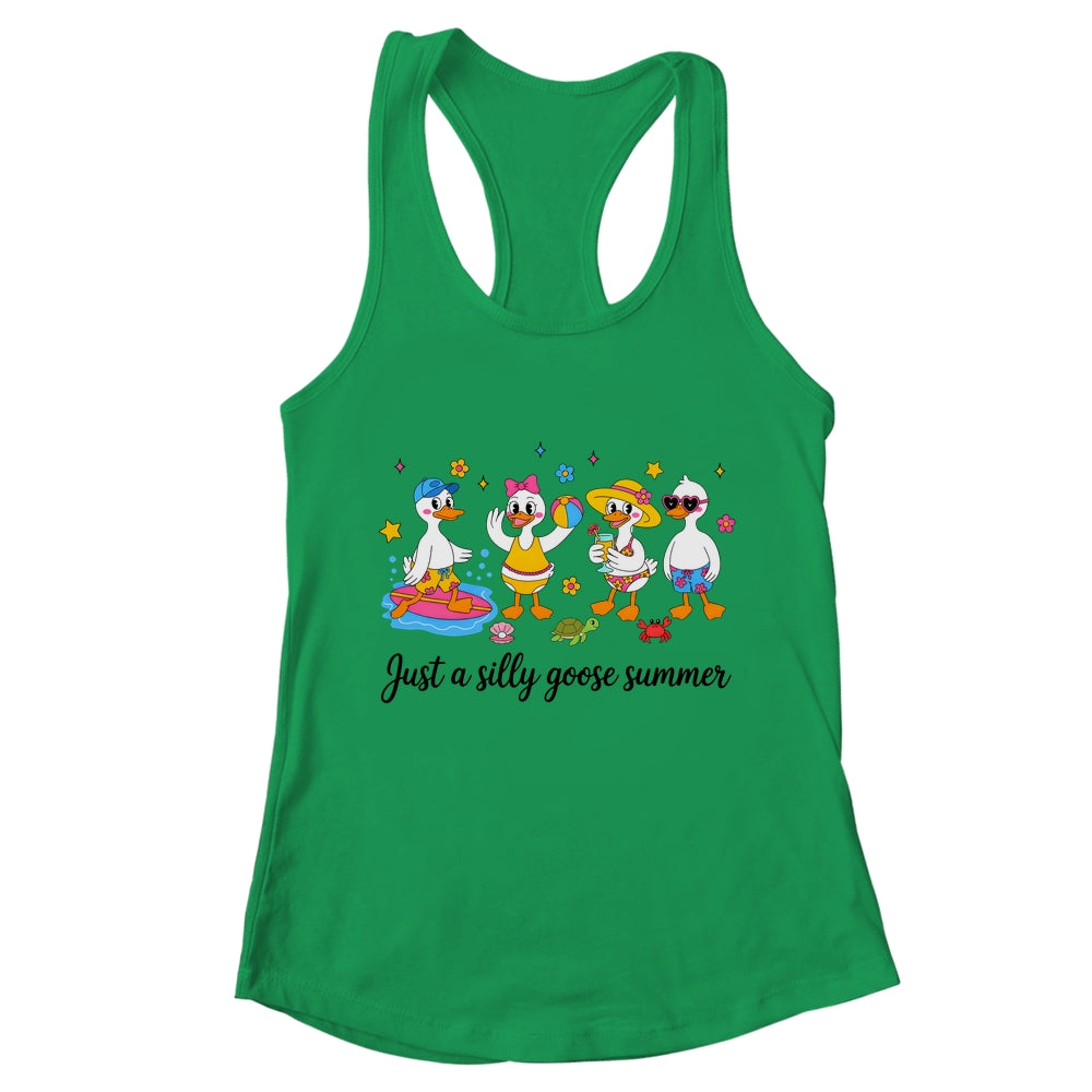 Just A Silly Goose Summer Girls Beach Vibes Cute Funny Goose Shirt & Tank Top | teecentury
