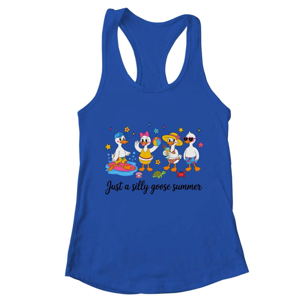 Just A Silly Goose Summer Girls Beach Vibes Cute Funny Goose Shirt & Tank Top | teecentury