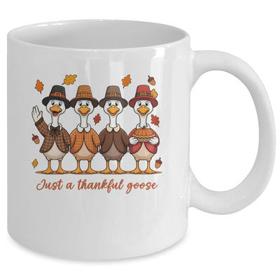 Just A Thankful Goose Thanksgiving Friendsgiving Family Mug | teecentury