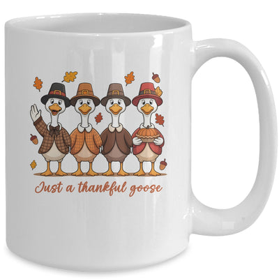 Just A Thankful Goose Thanksgiving Friendsgiving Family Mug | teecentury