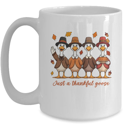Just A Thankful Goose Thanksgiving Friendsgiving Family Mug | teecentury