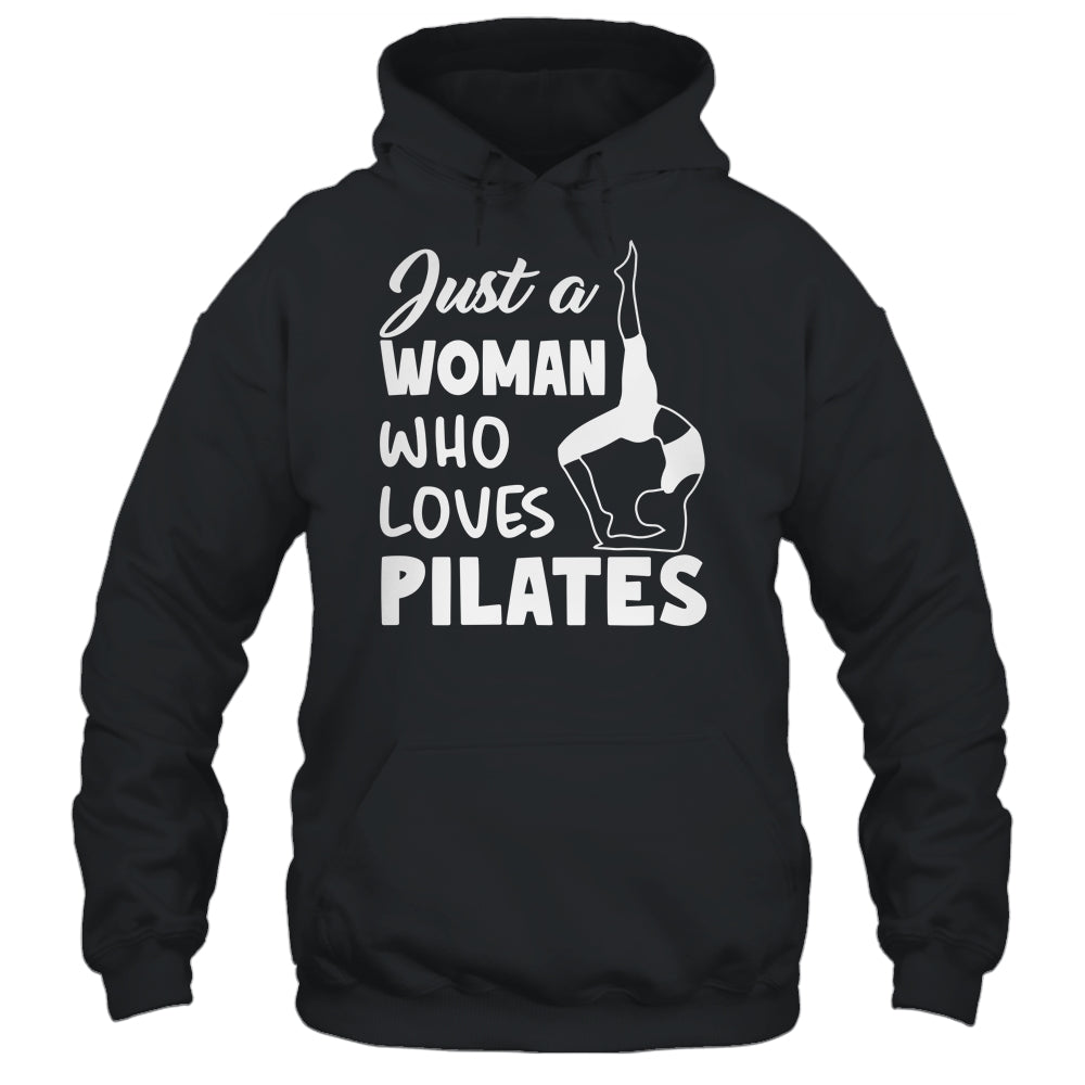 Just A Woman Who Loves Pilates Yoga Workout Fitness Women Shirt & Tank Top | teecentury