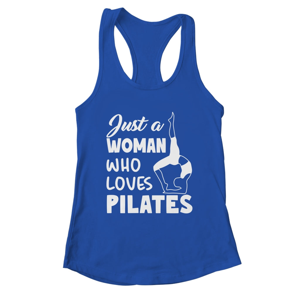 Just A Woman Who Loves Pilates Yoga Workout Fitness Women Shirt & Tank Top | teecentury
