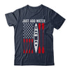 Just Add Water Funny Kayak Kayaking Kayaker American Flag Shirt & Tank Top | teecentury