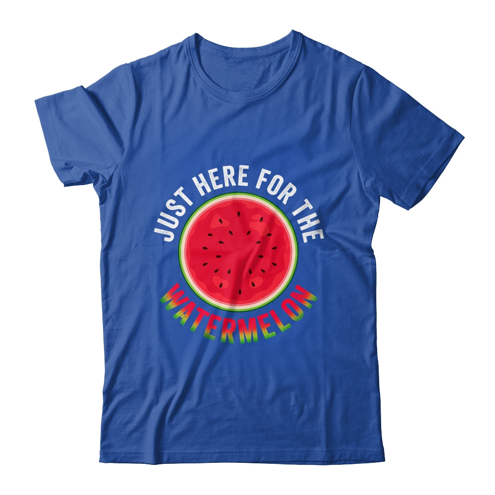 Just Here For The Watermelon Funny Summer Watermelon Shirt & Tank Top | teecentury