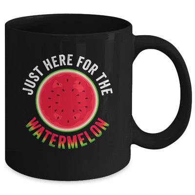 Just Here For The Watermelon Funny Summer Watermelon Mug | teecentury